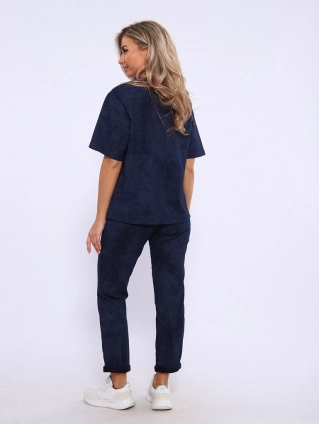 Домашний костюм "Винтаж" К-119 синий